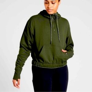 Athleta Ascend Warm Up Hoodie in Tuscan Olive XS